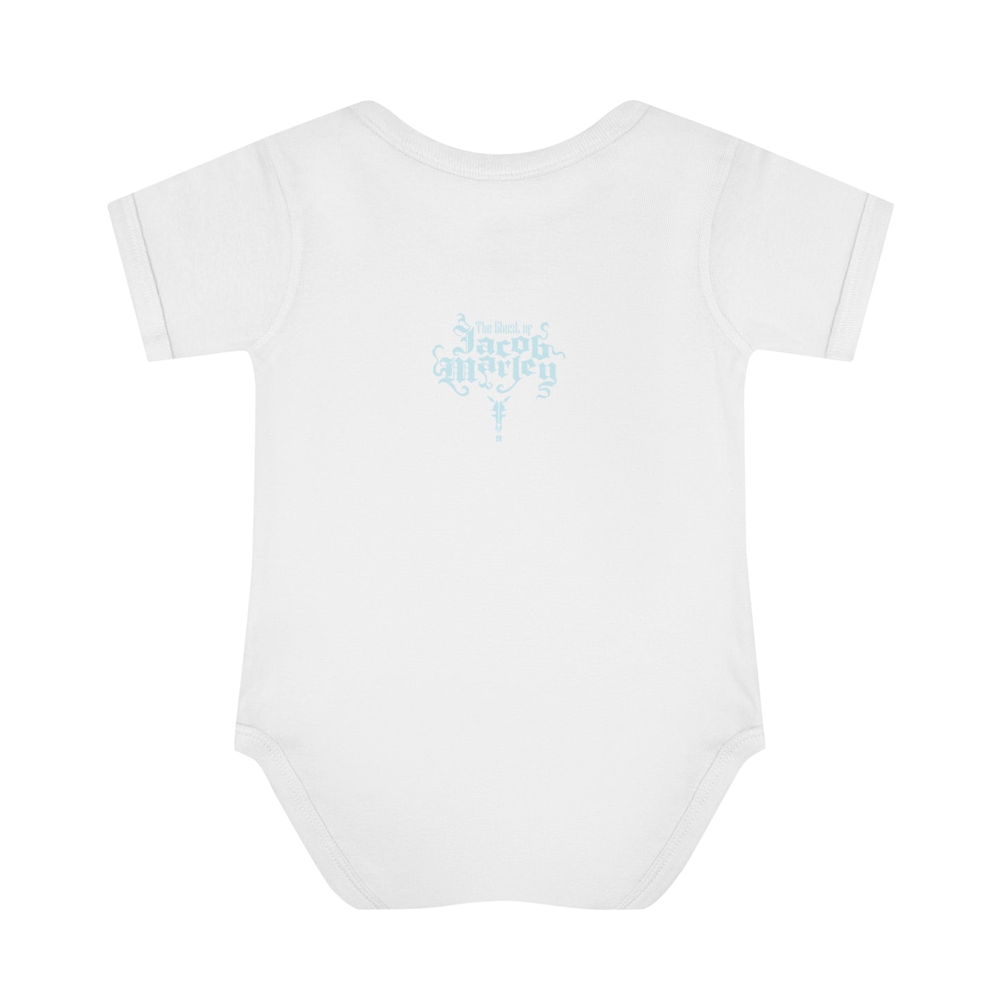 Jacob Marley | Blue/White | Figura Obscura | Baby Bodysuit