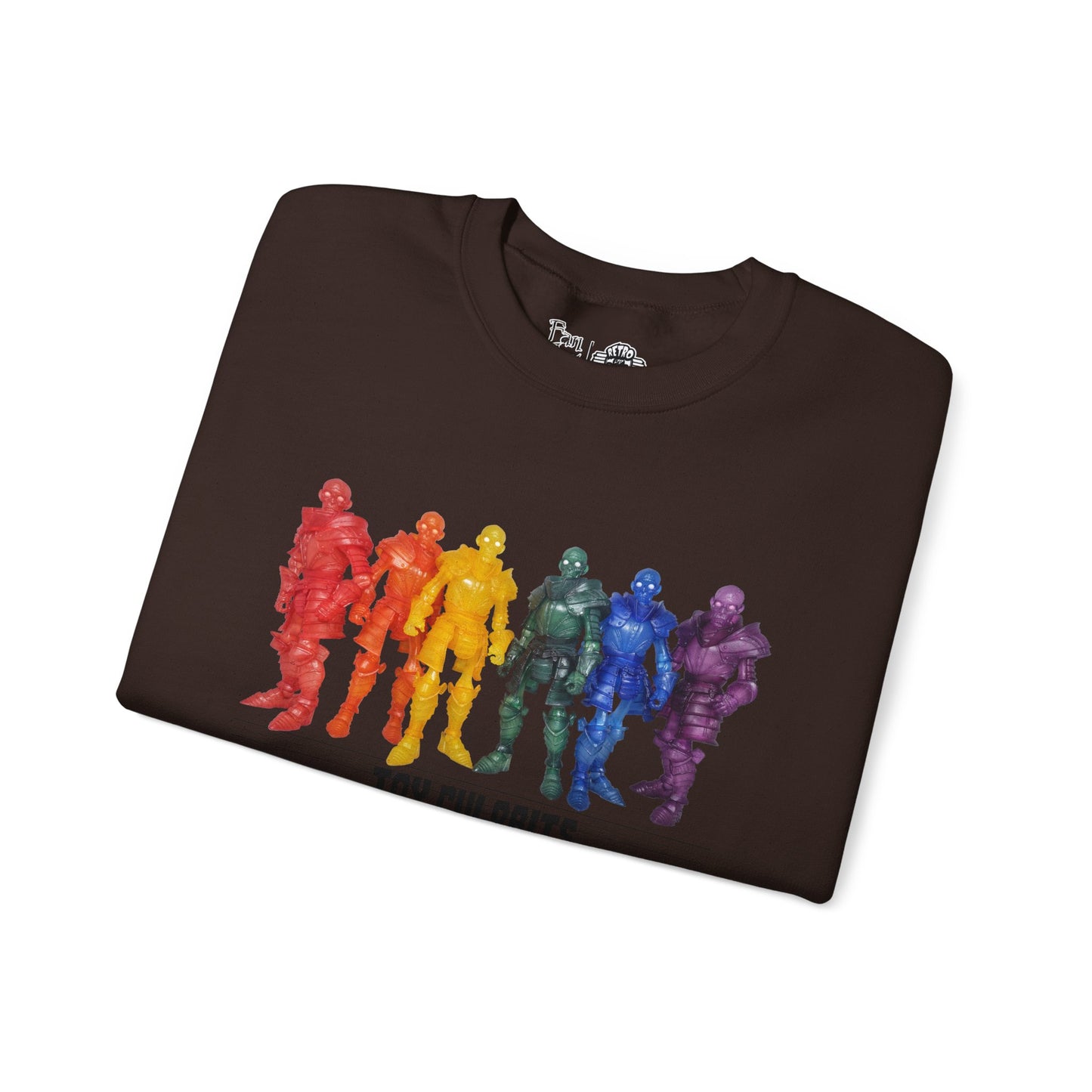 Rainbow Ghosts w/ Toy Culprits Black Logo | Mythic Legions | Fan Art | Sweatshirt