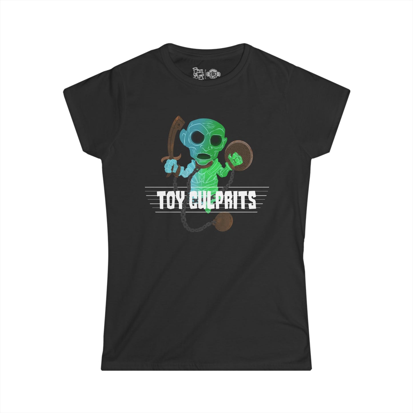 Toy Culprits Blue & Green Ghost | Mythic Legions | Fan Art | Women's T-Shirt