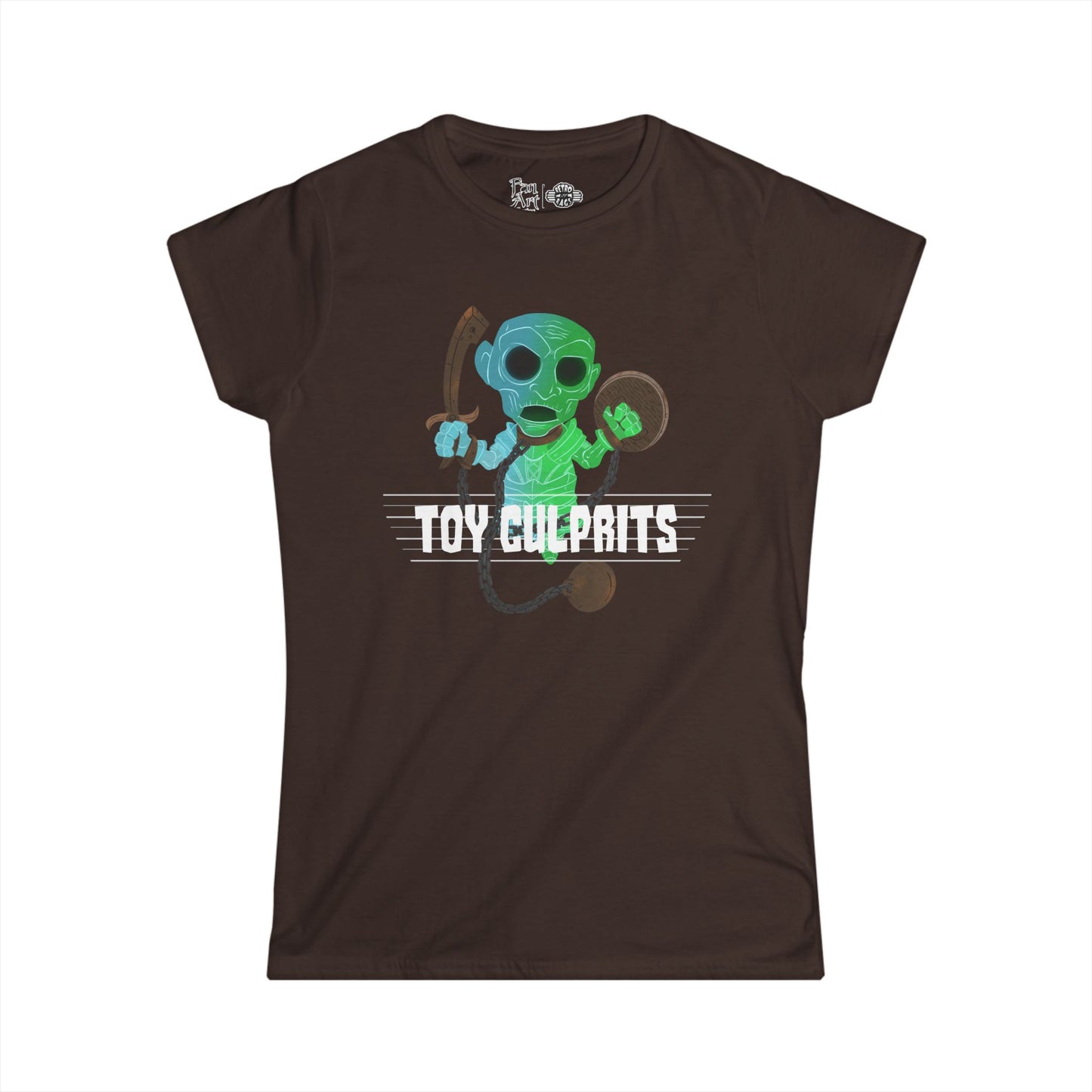 Toy Culprits Blue & Green Ghost | Mythic Legions | Fan Art | Women's T-Shirt