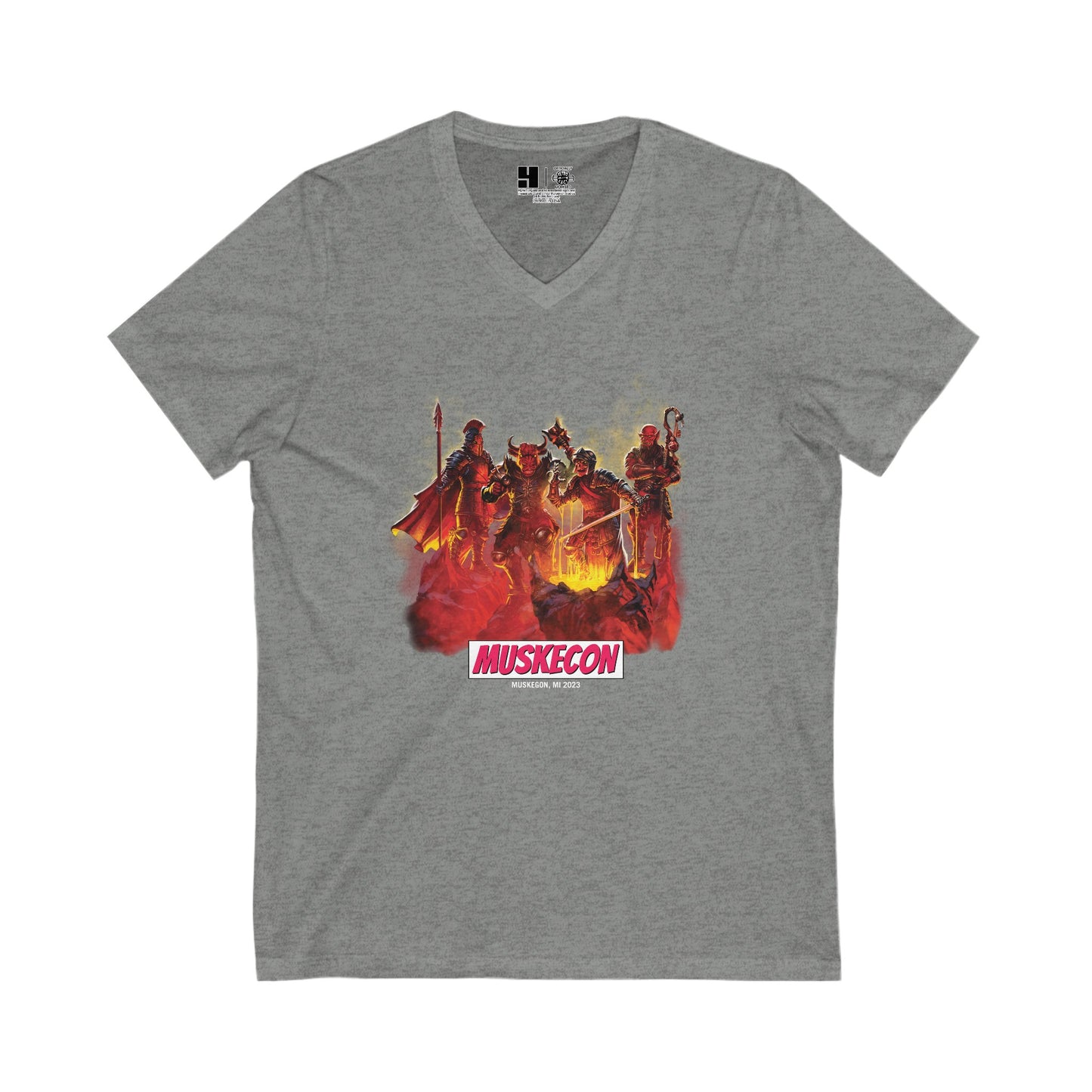 Furious Four | MuskeCon | Mithic Legions | V-Neck T-Shirt