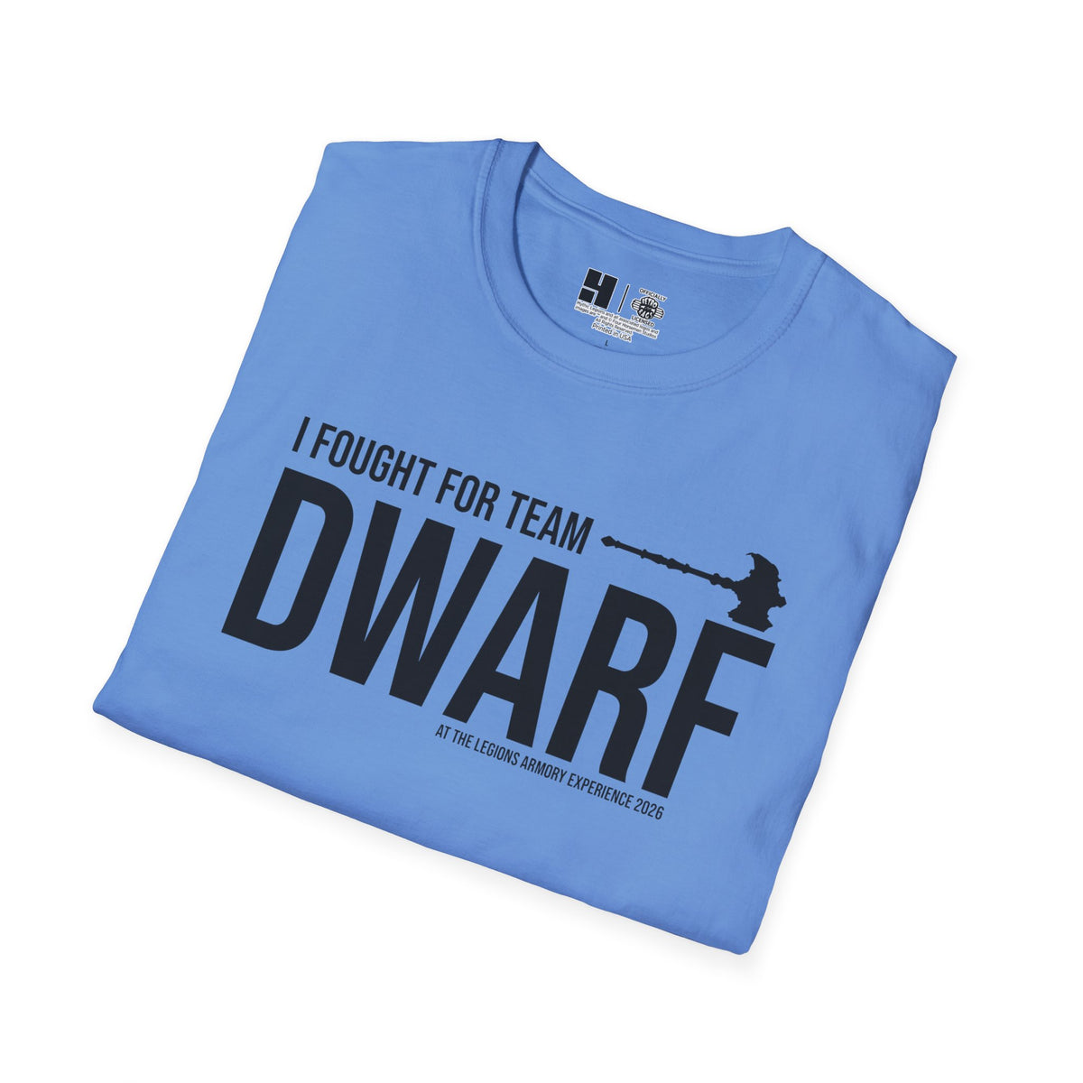 Team Dwarf Legions Con 2026 (Black Logo) | Mythic Legions | Soft T-Shirt