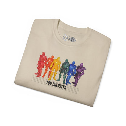 Rainbow Ghosts w/ Toy Culprits Black Logo | Mythic Legions | Fan Art | Standard T-Shirt