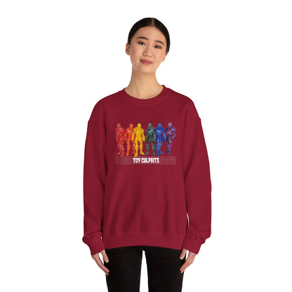 Rainbow Ghosts w/ Toy Culprits White Logo | Mythic Legions | Fan Art | Sweatshirt