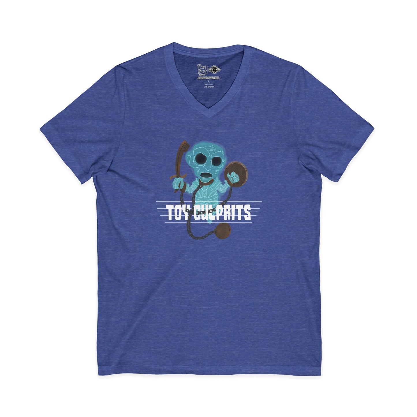 Toy Culprits Blue Ghost | Mythic Legions | Fan Art | V-Neck T-Shirt
