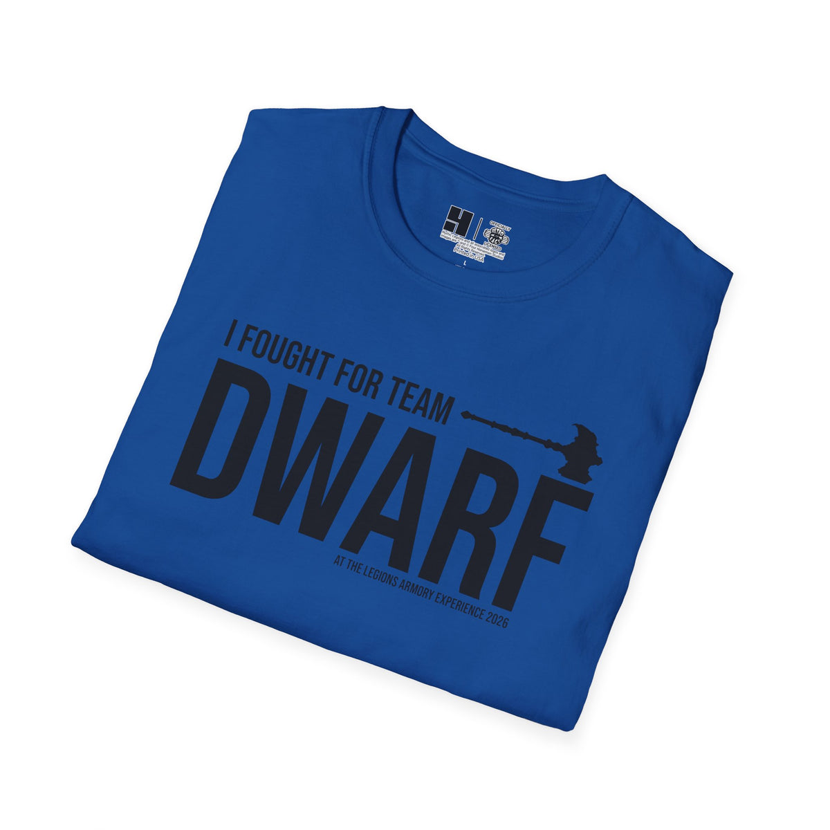 Team Dwarf Legions Con 2026 (Black Logo) | Mythic Legions | Soft T-Shirt