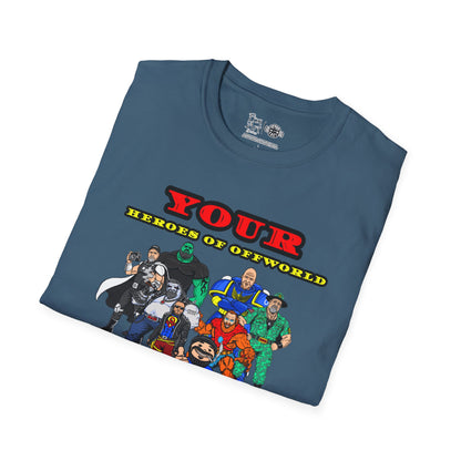 Heroes of Offworld | Mythic Legions | Fan Art | Soft T-Shirt