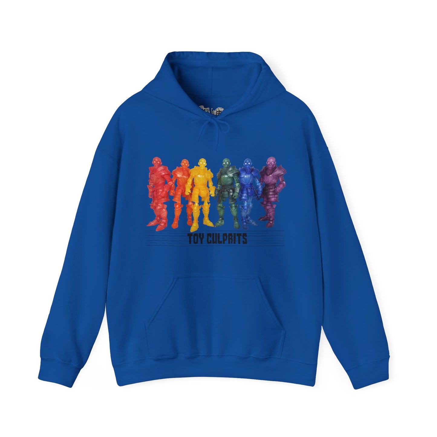 Rainbow Ghosts w/ Toy Culprits Black Logo | Mythic Legions | Fan Art | Pullover Hooodie