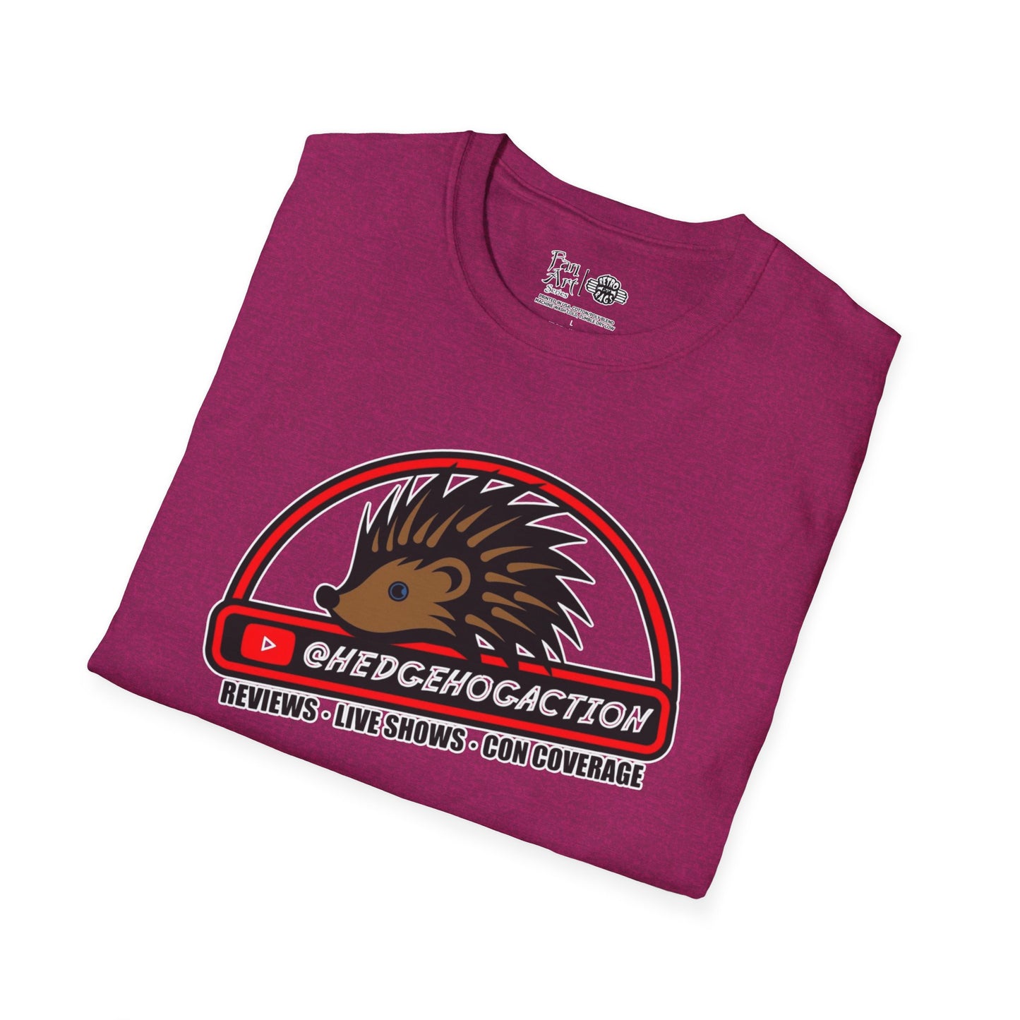 Hedgehog Action Logo | Mythic Legions | Fan Art | Soft T-Shirt