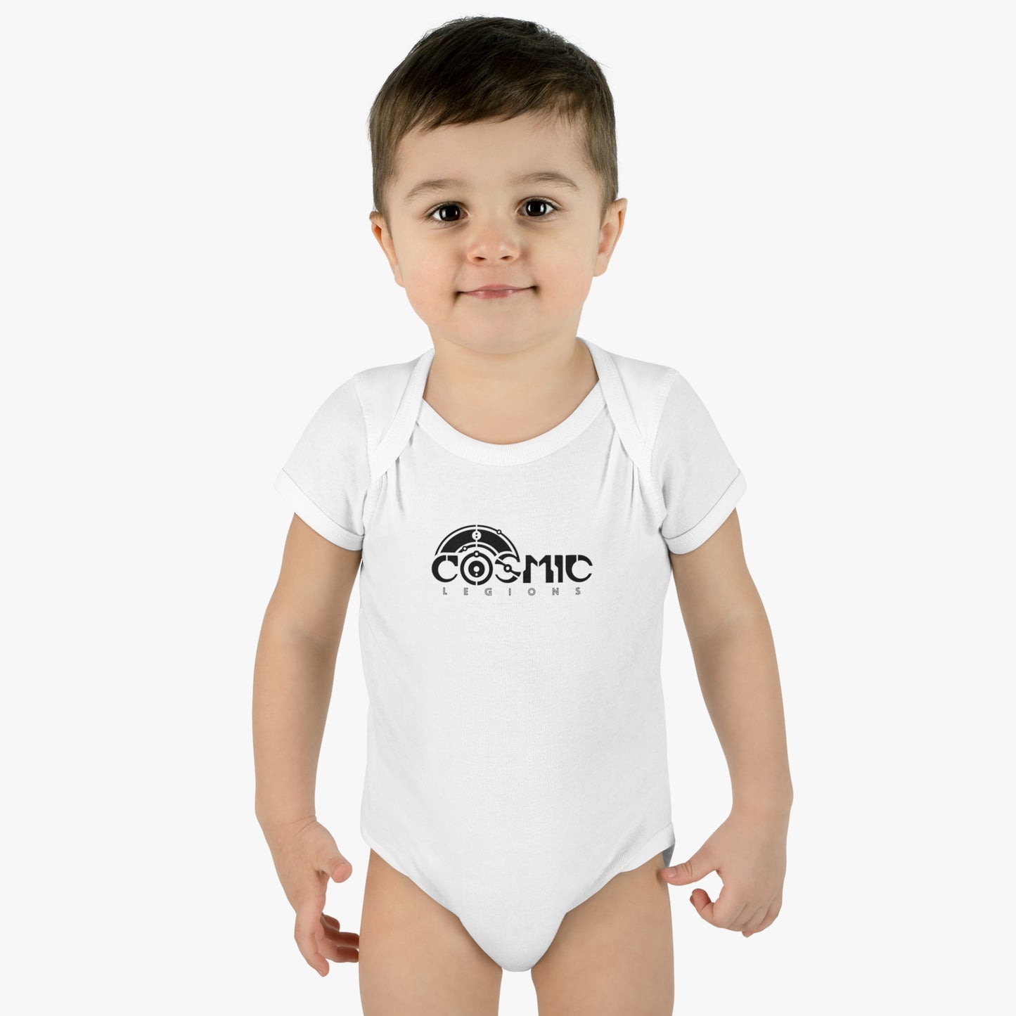 Cosmic Legions Logo | Black | Baby Bodysuit