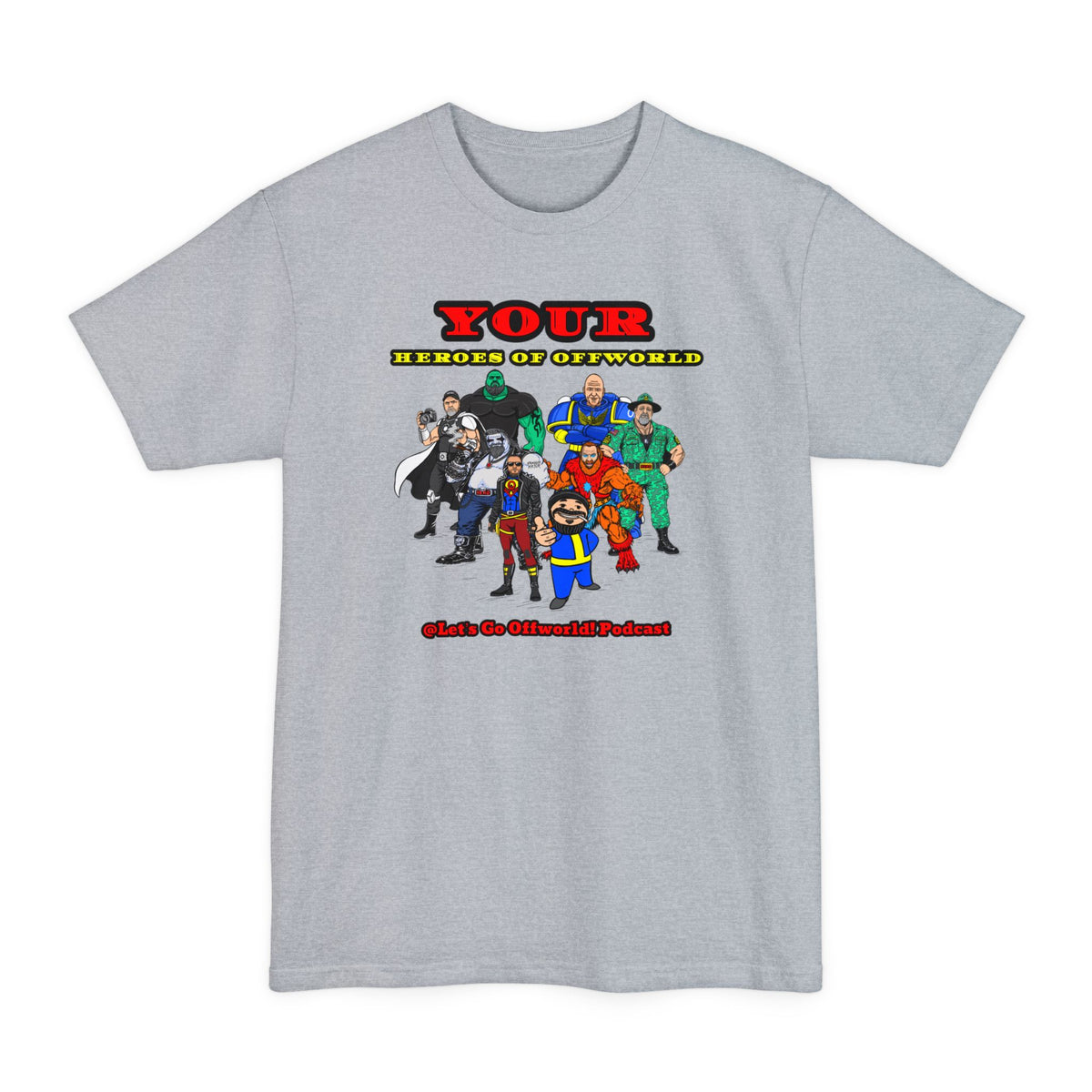 Heroes of Offworld | Mythic Legions | Fan Art | Tall T-Shirt