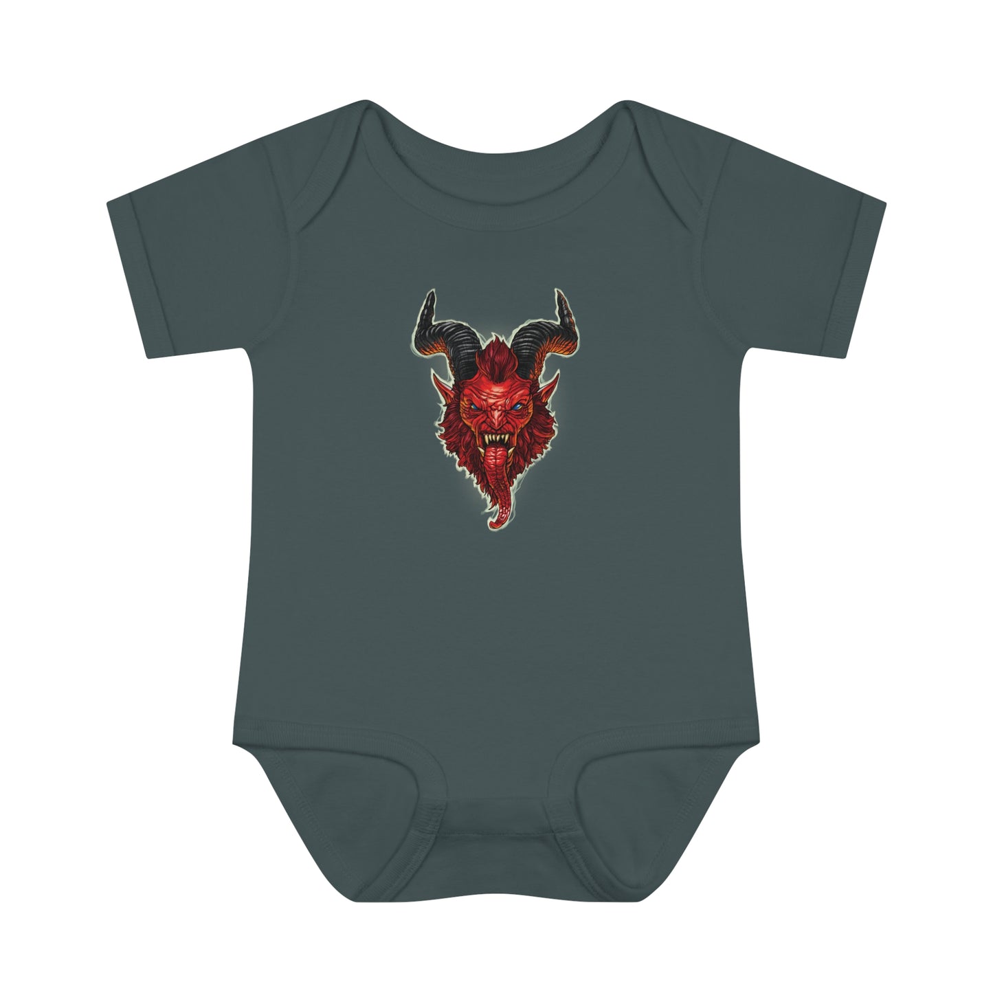 Krampus v2 Red | Figura Obscura | Baby Bodysuit