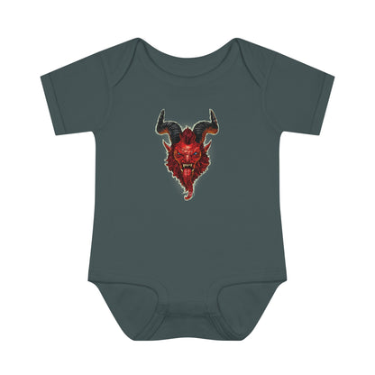 Krampus v2 Red | Figura Obscura | Baby Bodysuit