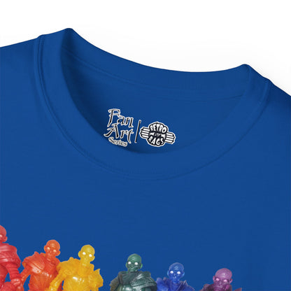 Rainbow Ghosts w/ Toy Culprits Black Logo | Mythic Legions | Fan Art | Standard T-Shirt