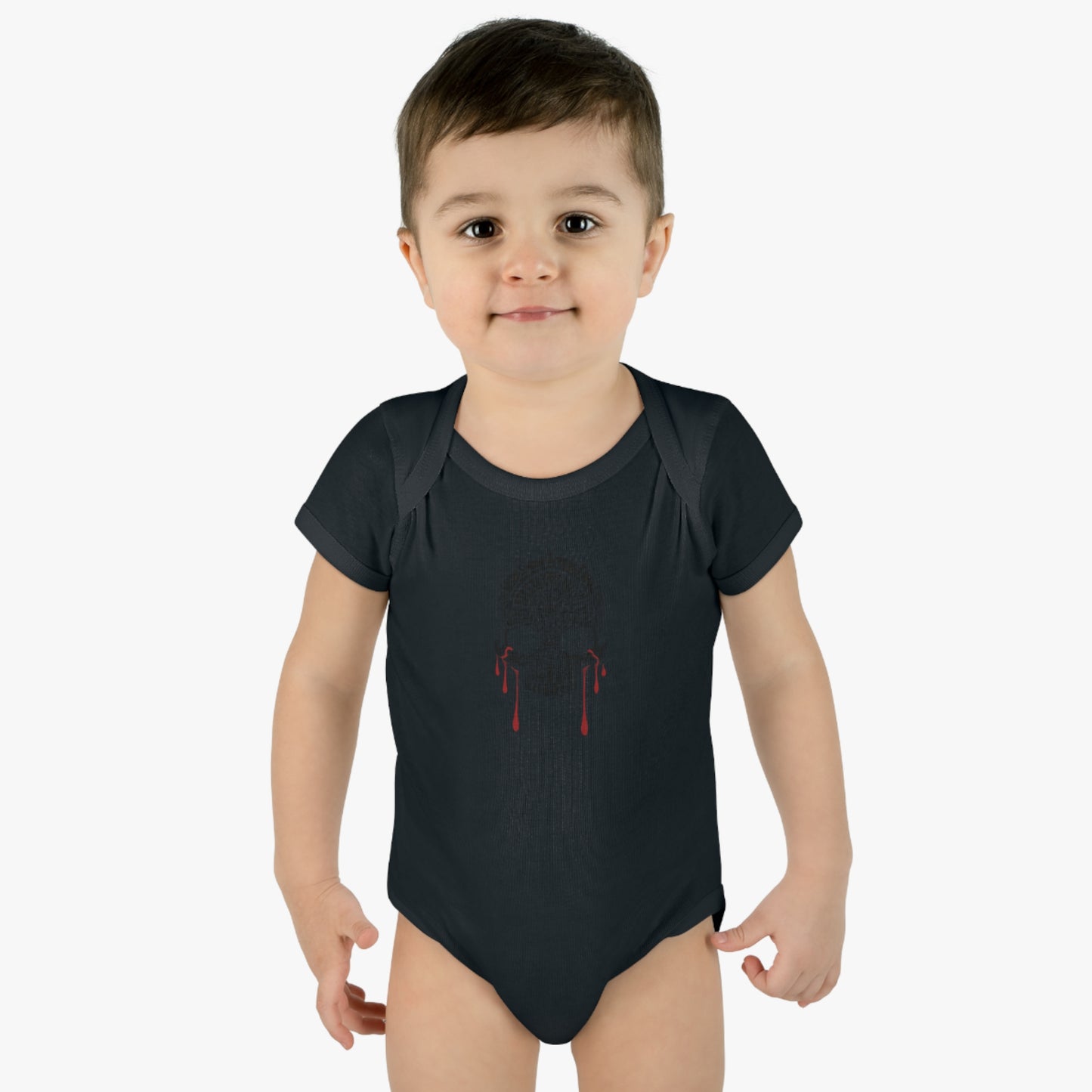 Masque of the Red Death, The | Black/Red | Figura Obscura | Baby Bodysuit