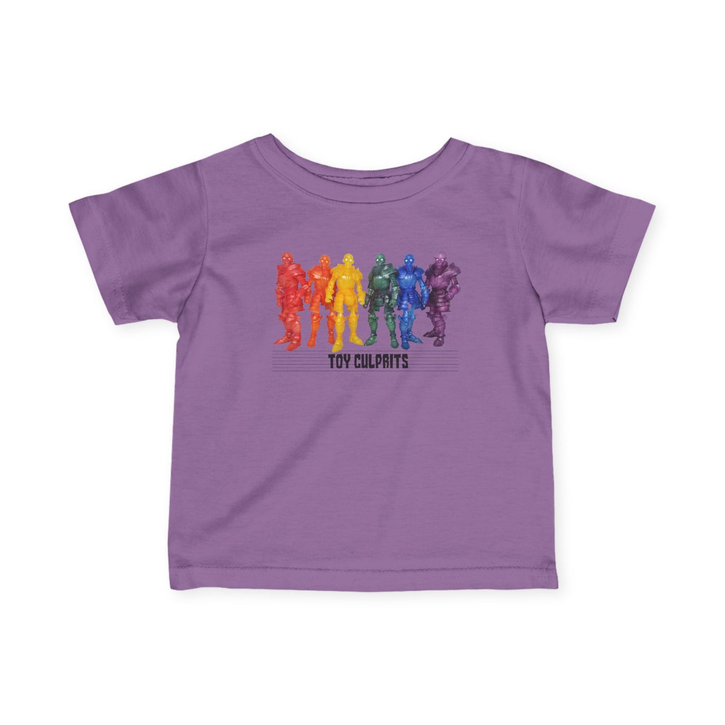 Rainbow Ghosts w/ Toy Culprits Black Logo | Mythic Legions | Fan Art | Infant T-Shirt