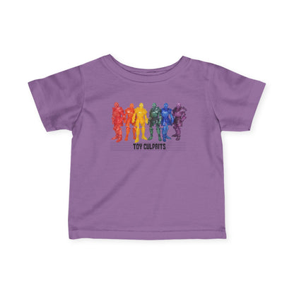 Rainbow Ghosts w/ Toy Culprits Black Logo | Mythic Legions | Fan Art | Infant T-Shirt
