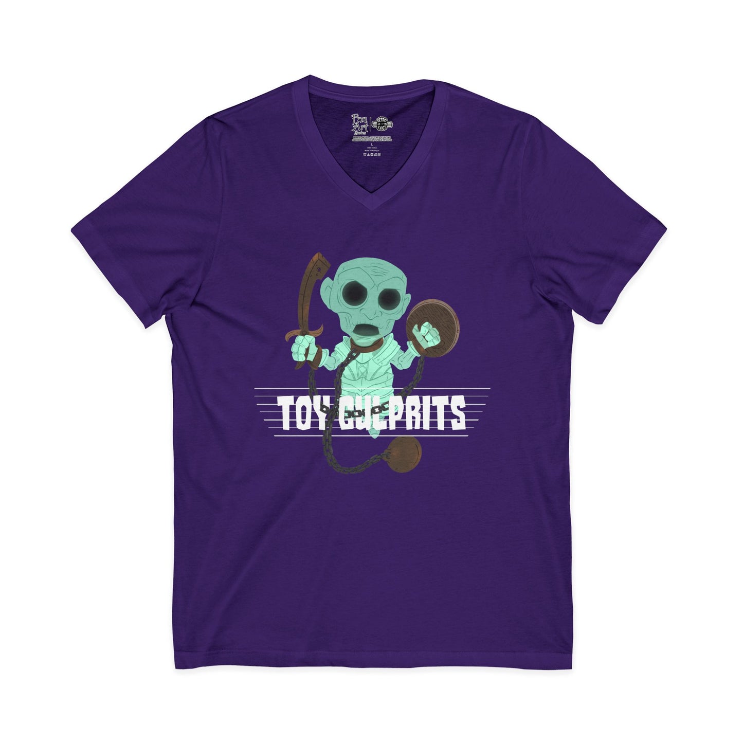 Toy Culprits Green Ghost | Mythic Legions | Fan Art | V-Neck T-Shirt