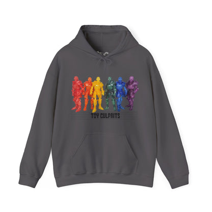Rainbow Ghosts w/ Toy Culprits Black Logo | Mythic Legions | Fan Art | Pullover Hooodie