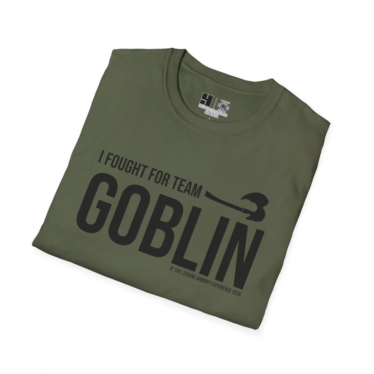 Team Goblin Legions Con 2026 (Black Logo) | Mythic Legions | Soft T-Shirt