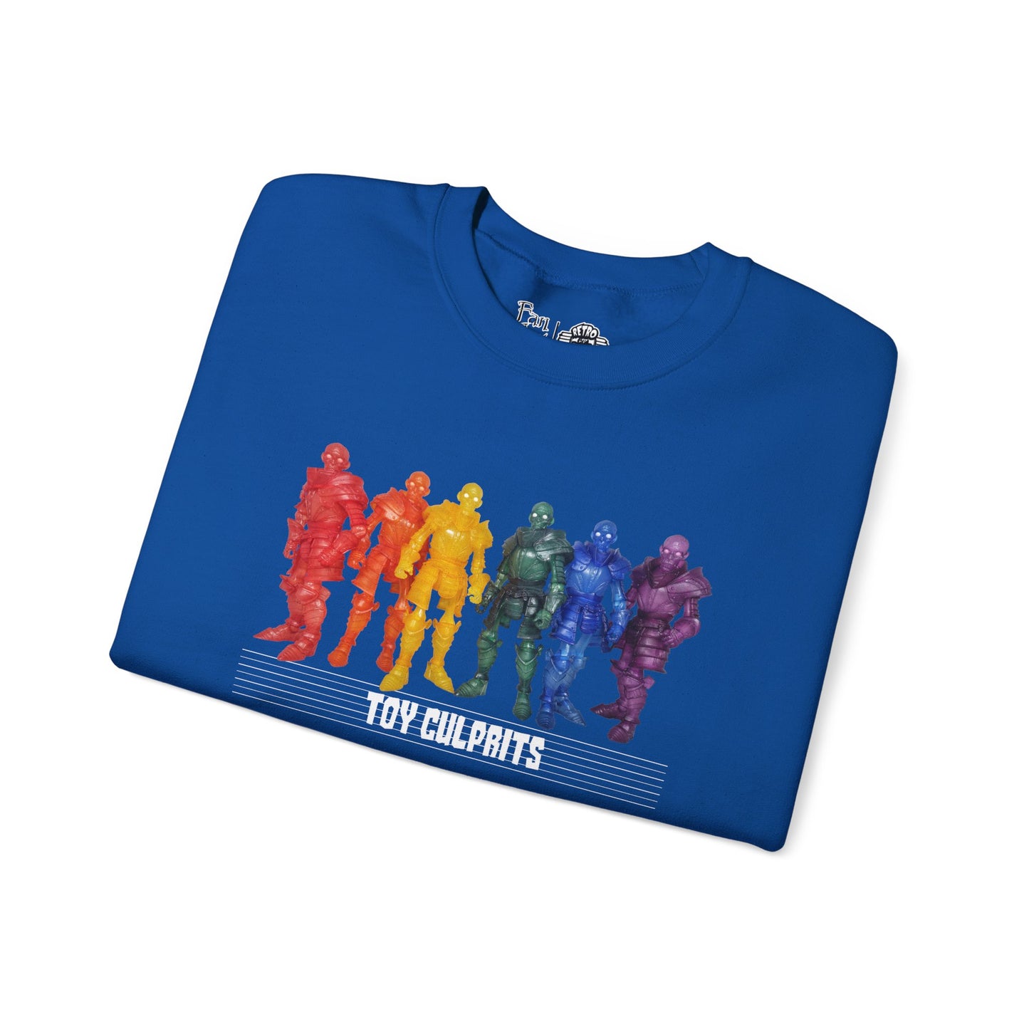 Rainbow Ghosts w/ Toy Culprits White Logo | Mythic Legions | Fan Art | Sweatshirt