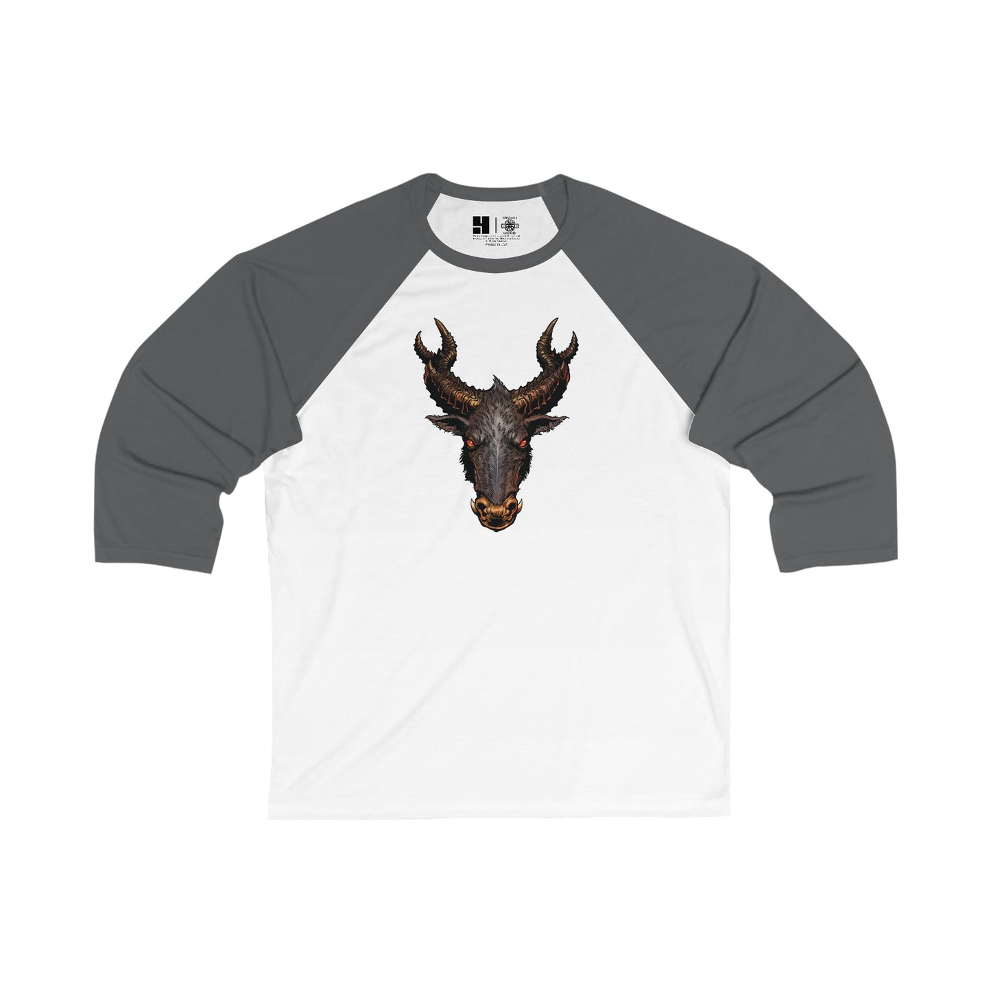 The Jersey Devil | Figura Obscura | 3\4 Sleeve Baseball T-Shirt