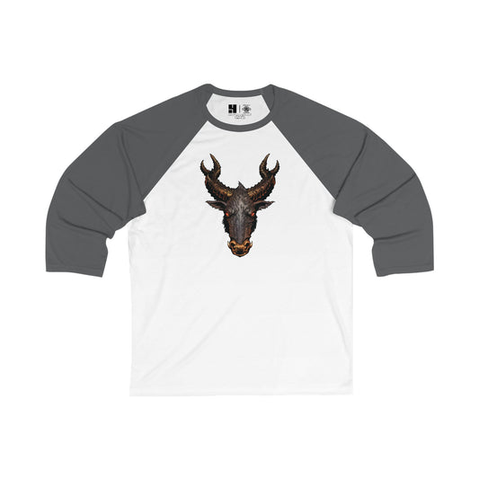 The Jersey Devil | Figura Obscura | 3\4 Sleeve Baseball T-Shirt