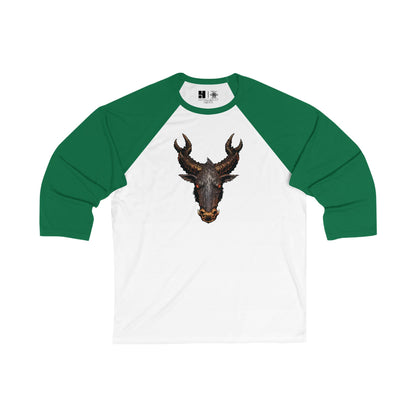 The Jersey Devil | Figura Obscura | 3\4 Sleeve Baseball T-Shirt