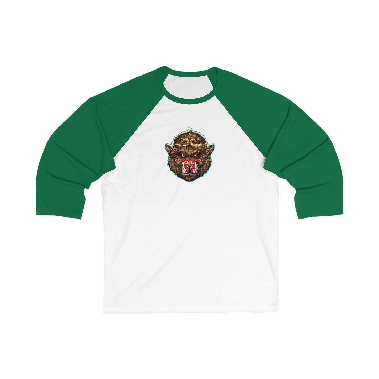 Monkey King, The v2 | Figura Obscura | 3\4 Sleeve Baseball T-Shirt