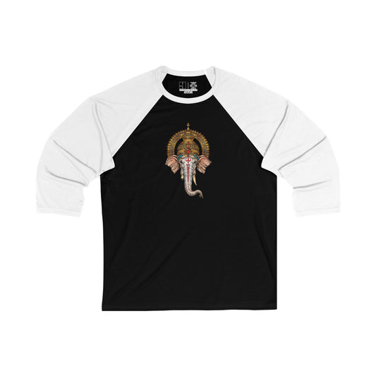 Ganesha | Figura Obscura | 3\4 Sleeve Baseball T-Shirt