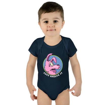Just Shelve It Logo | Mythic Legions | Fan Art | Baby Bodysuit