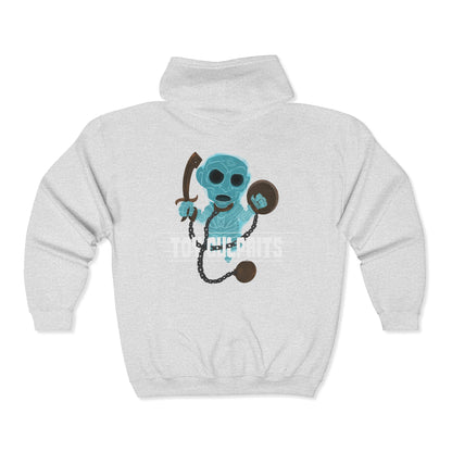 Toy Culprits Blue Ghost | Mythic Legions | Fan Art | Full Zip Hoodie