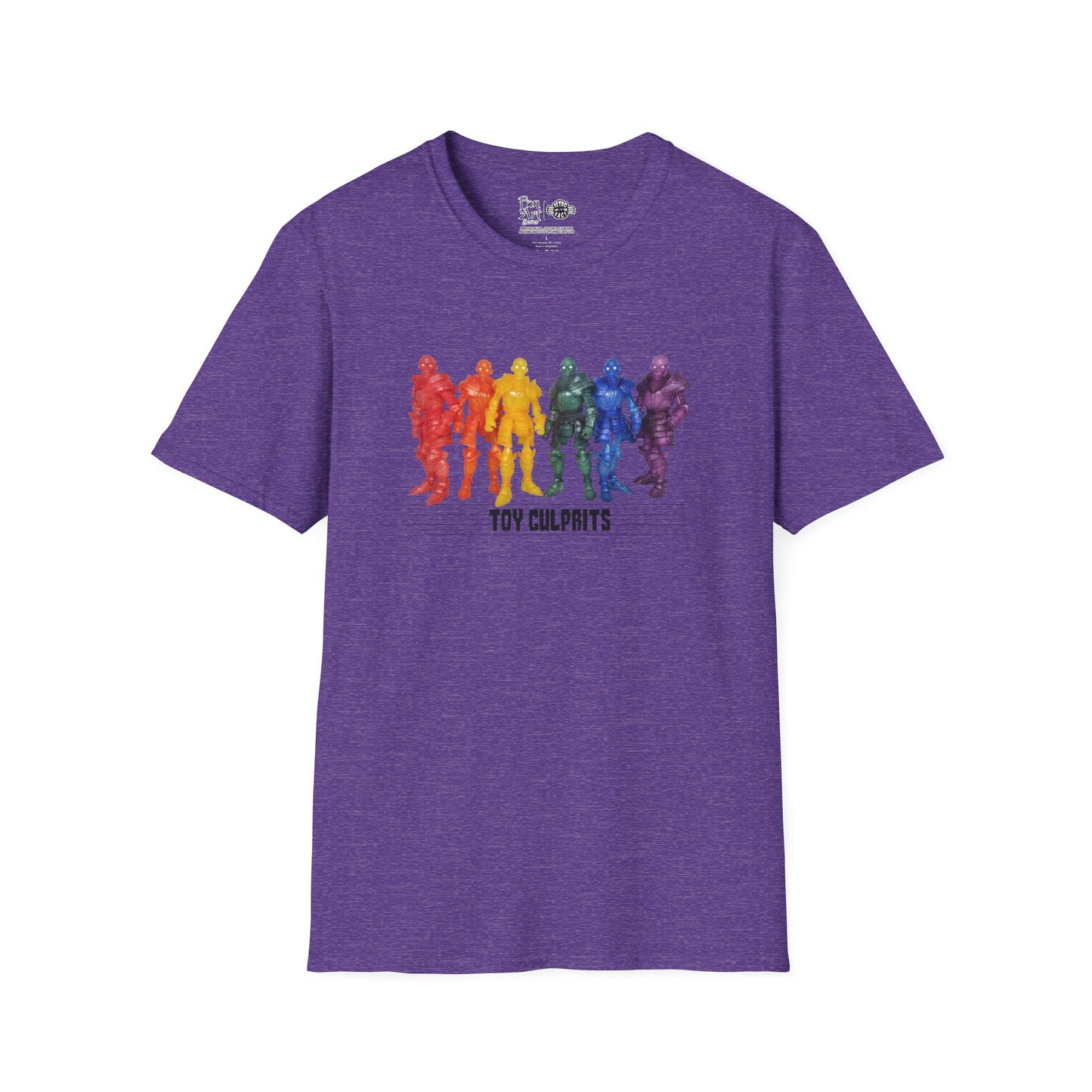 Rainbow Ghosts w/ Toy Culprits Black Logo | Mythic Legions | Fan Art | Soft T-Shirt
