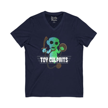 Toy Culprits Blue & Green Ghost | Mythic Legions | Fan Art | V-Neck T-Shirt