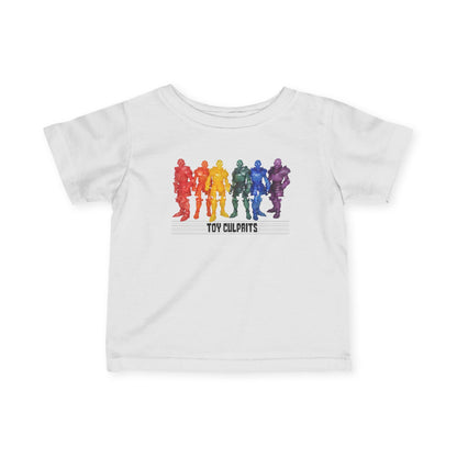 Rainbow Ghosts w/ Toy Culprits Black Logo | Mythic Legions | Fan Art | Infant T-Shirt