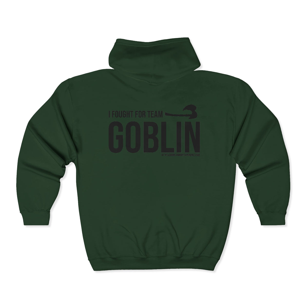 Team Goblin Legions Con 2026 (Black Logo) | Mythic Legions | Full Zip Hoodie