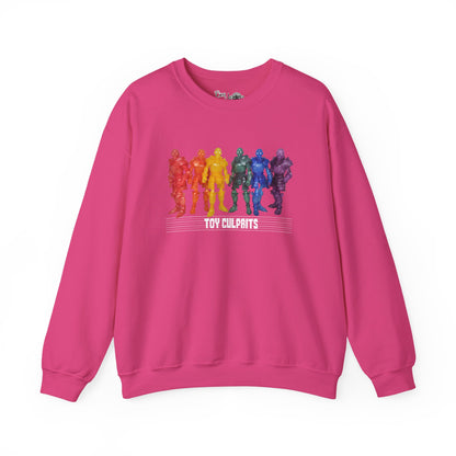 Rainbow Ghosts w/ Toy Culprits White Logo | Mythic Legions | Fan Art | Sweatshirt
