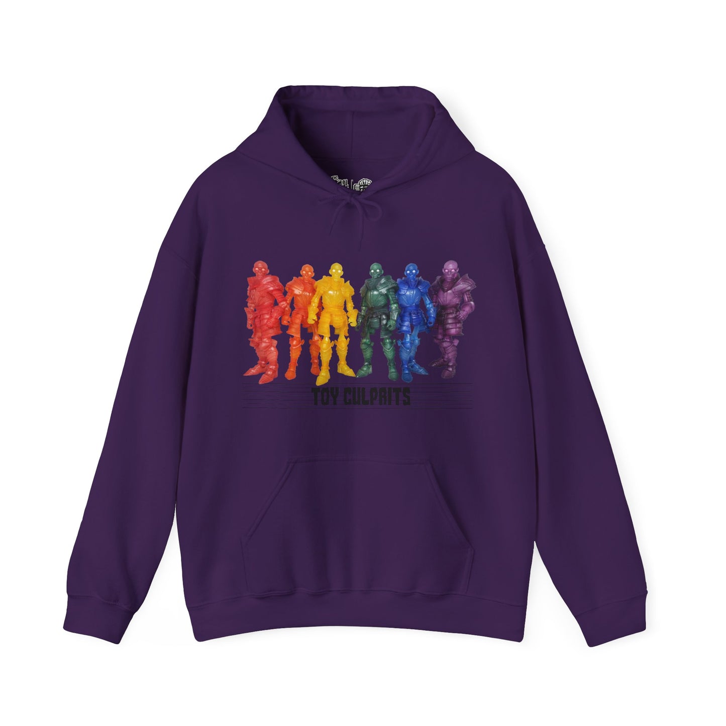 Rainbow Ghosts w/ Toy Culprits Black Logo | Mythic Legions | Fan Art | Pullover Hooodie