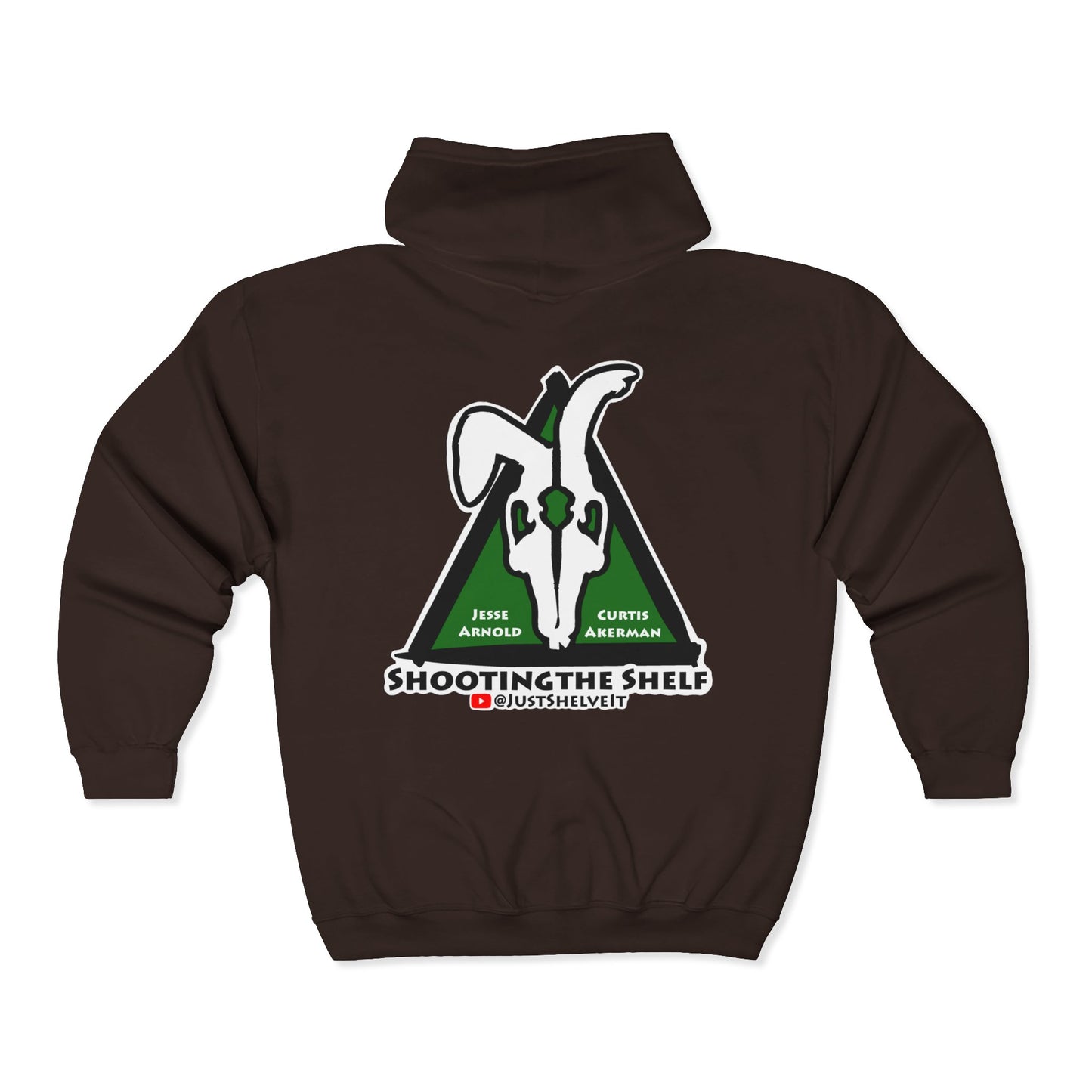 Shooting the Shelf Logo | Mythic Legions | Fan Art | Full Zip Hoodie