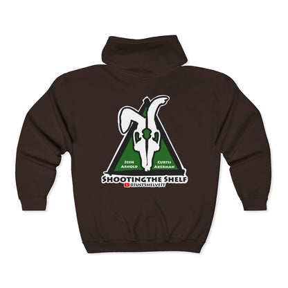 Shooting the Shelf Logo | Mythic Legions | Fan Art | Full Zip Hoodie