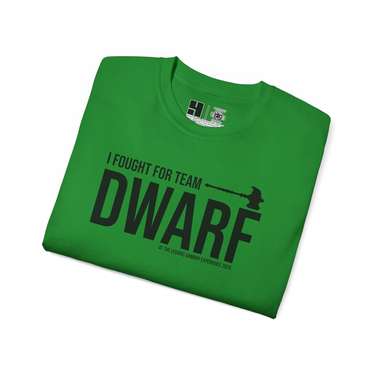 Team Dwarf Legions Con 2026 (Black Logo)  | Mythic Legions | Standard T-Shirt