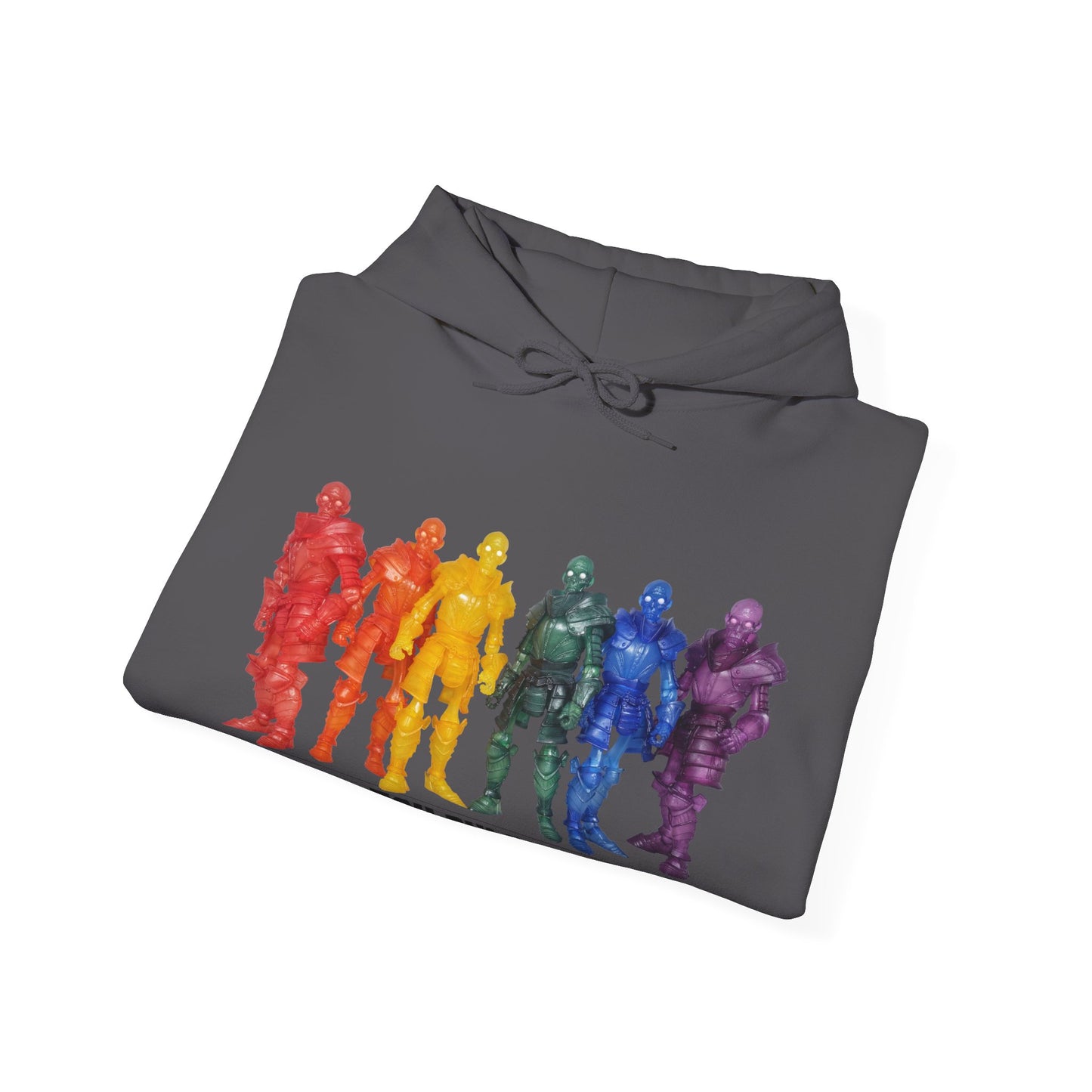 Rainbow Ghosts w/ Toy Culprits Black Logo | Mythic Legions | Fan Art | Pullover Hooodie