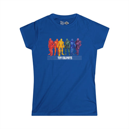 Rainbow Ghosts w/ Toy Culprits White Logo | Mythic Legions | Fan Art | Women's T-Shirt