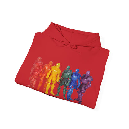 Rainbow Ghosts w/ Toy Culprits Black Logo | Mythic Legions | Fan Art | Pullover Hooodie