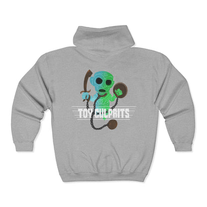 Toy Culprits Blue & Green Ghost | Mythic Legions | Fan Art | Full Zip Hoodie
