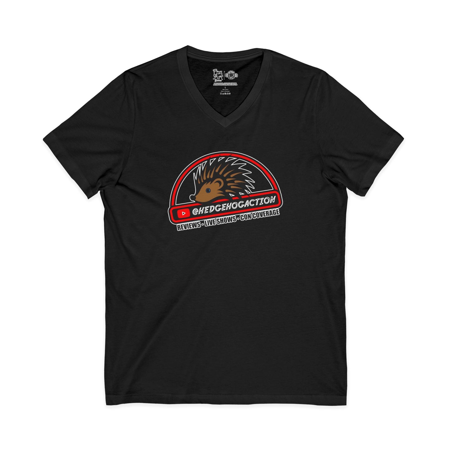 Hedgehog Action Logo | Mythic Legions | Fan Art | V-Neck T-Shirt