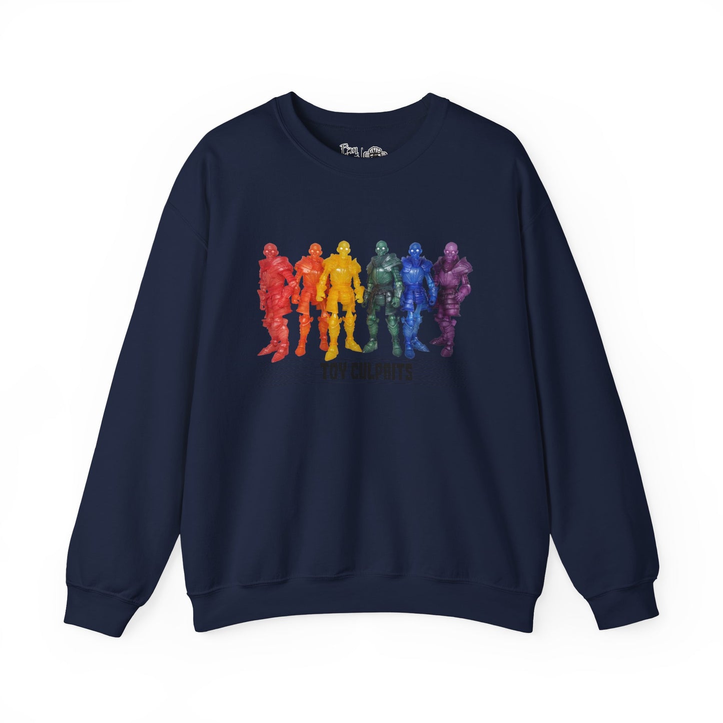 Rainbow Ghosts w/ Toy Culprits Black Logo | Mythic Legions | Fan Art | Sweatshirt