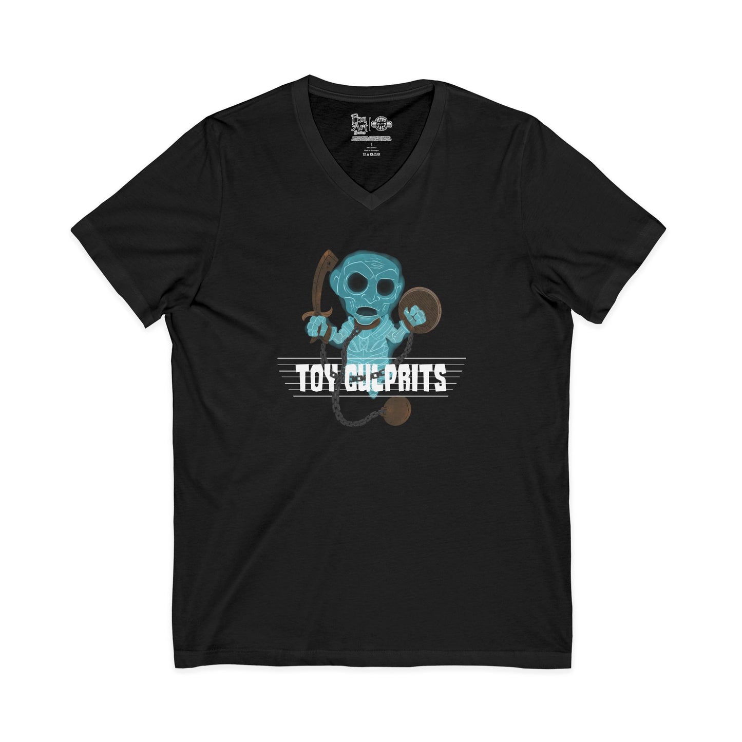 Toy Culprits Blue Ghost | Mythic Legions | Fan Art | V-Neck T-Shirt