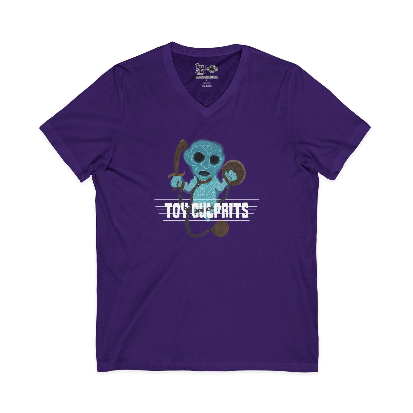 Toy Culprits Blue Ghost | Mythic Legions | Fan Art | V-Neck T-Shirt