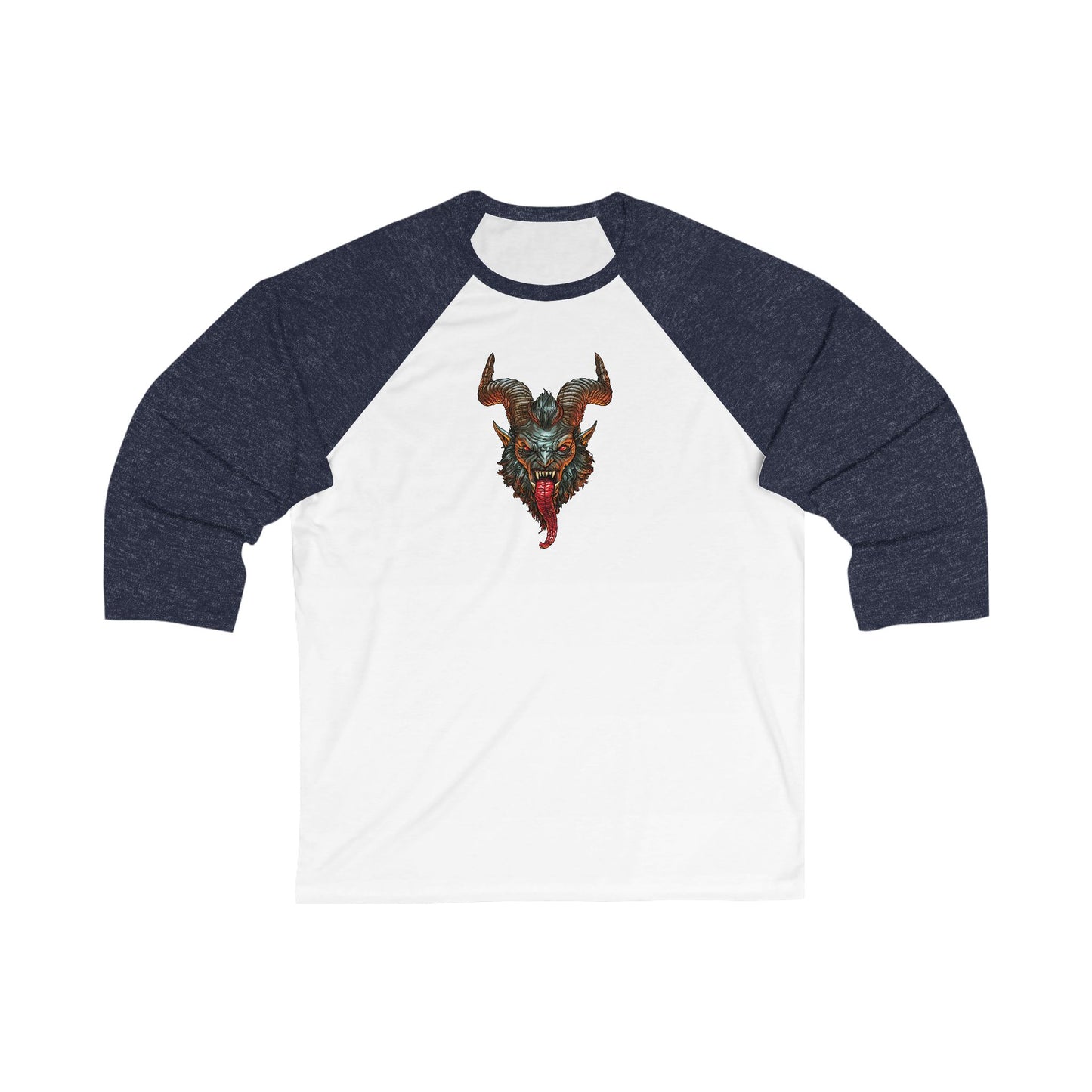 Krampus v1 | Figura Obscura | 3\4 Sleeve Baseball T-Shirt